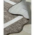 thumbnail image 3 of Hauteloom Varro Living Room, Bedroom Patio Outdoor Area Rug - Traditional - Dark Brown, Cream - 7'10" x 10', 3 of 6