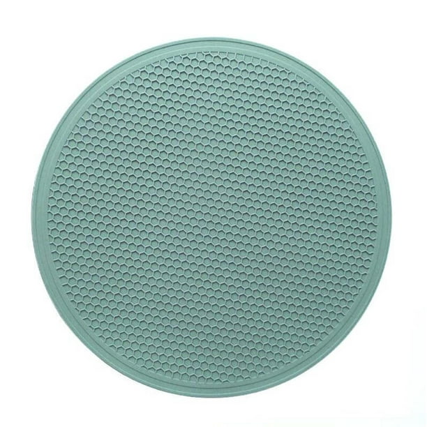 Microwave Mat Cover Pad,30CM Large Silica Gel Honeycomb Pattern Meal Mat Household Kitchen Silica Gel Tableware Heat Insulation Mat