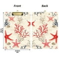 thumbnail image 5 of FORMRS Acrylic Clipboard with Low Profile Clip Standard A4 Letter Size, 12.5" x 9", Light Red Starfish, 5 of 8