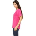 thumbnail image 4 of Bella Canvas 6400 - Relaxed Short Sleeve Jersey T-Shirt, M, Berry, 4 of 5