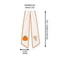thumbnail image 3 of Fall Pumpkin Embroidery Wreath Sash for Front Door and Mantel - Linen Fabric Ribbon with Scalloped Edges, Reusable Thanksgiving Decor, Knot Wrap for Wreaths V, 3 of 7