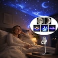 thumbnail image 5 of USB 2-in-1 Galaxy Star Projector Night Light, 360° Bendable Gooseneck LED Lamp with 3 Discs & 15 Space Patterns, Portable USB Starry Light for Bedroom, Car, Gaming Room & Party Decor, 5 of 9