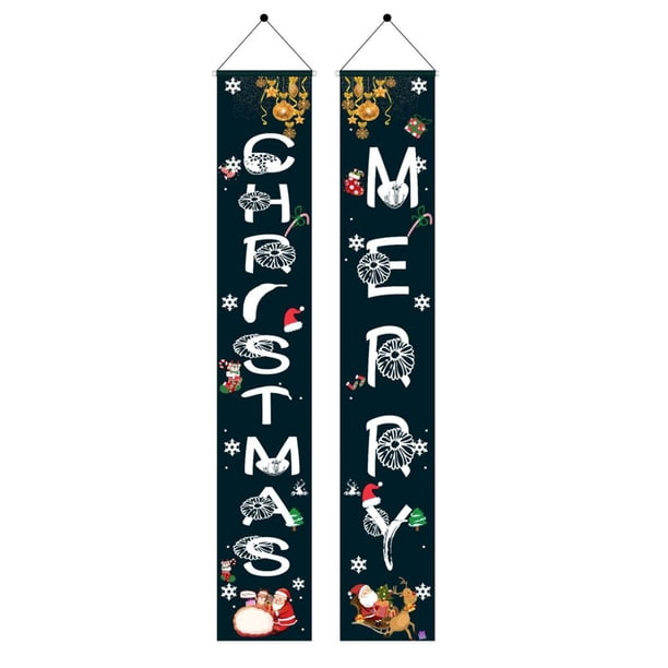 Cateissary Decoración para el hogar, pancarta de puerta navideña para la bienvenida a festividades, tapices decorativos para puertas Kits de decoración para fiestas Numero 5