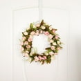 thumbnail image 4 of BNNG Spring Leaf Wreath Plastic Artificial Plant Home Decoration Wreath Front Door Artificial Flower Hanging Baskets Outdoor Fake Flower Wreath For Front Door Silk Flower Garland For Wedding, 4 of 9