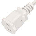 thumbnail image 4 of Power Extension Cord with On/Off Switch, 2-Prong Male and Female AC Power Cable for 1-15P Male Plug to 1-15R Female Plug, 4 of 4
