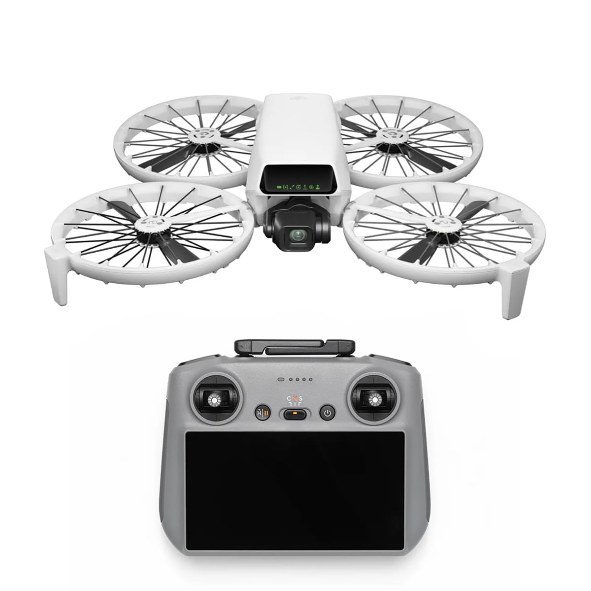 DJI Flip Drone with RC 2 Remote Controller, Bundle with 128GB Memory Card, Backpack, Landing Pad and Card Reader