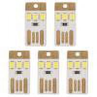 Mini lámpara recargable de ahorro de energía con luces LED para acampar al aire libre (5 piezas)