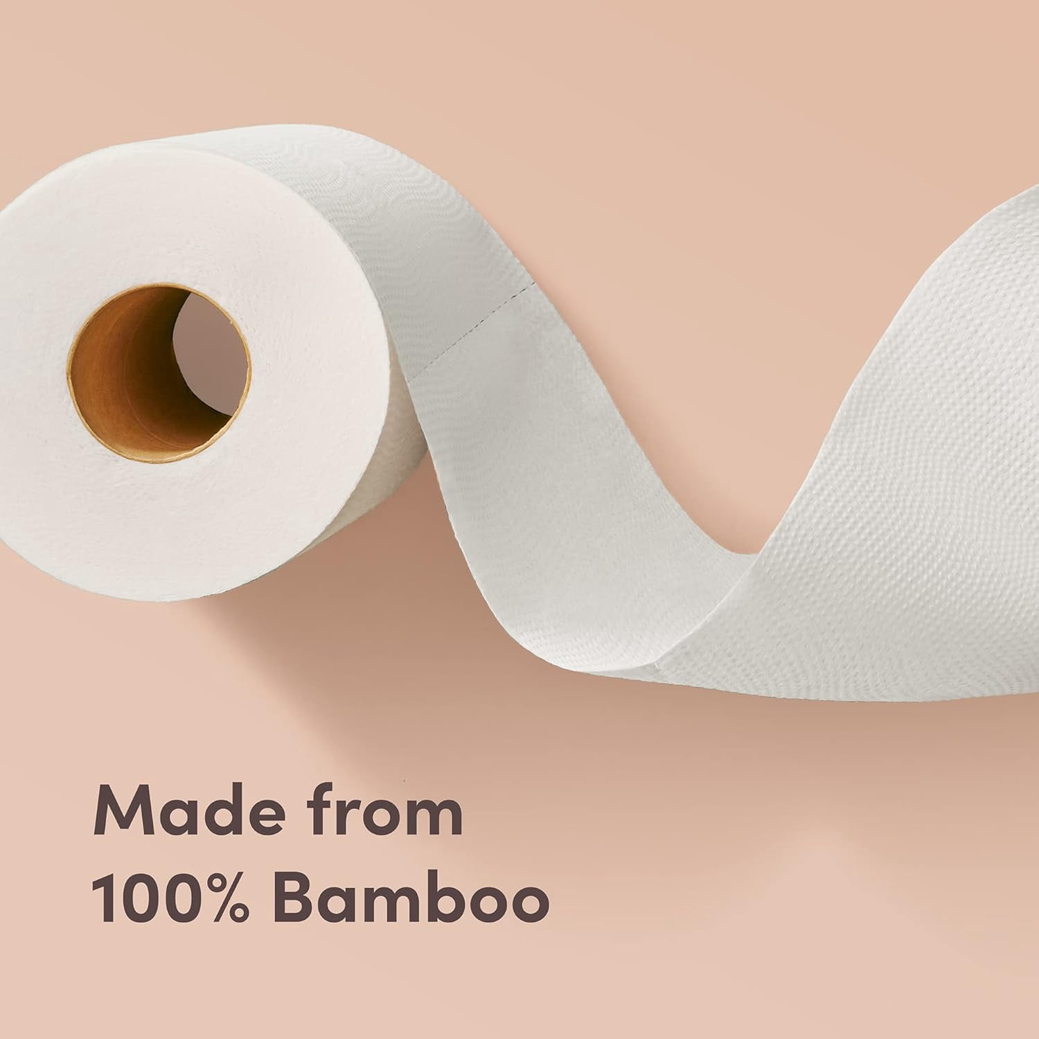 A100% 3-ply Bamboo Toilet Paper, Unscented,350 Sheets per roll, Total 4200 Sheets, Plastic-Free