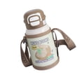 thumbnail image 4 of Botella de agua con taza aislada moderna con correa ajustable, para vaso de paja para acampar, caminar, hacer senderismo y viajar, 4 of 9