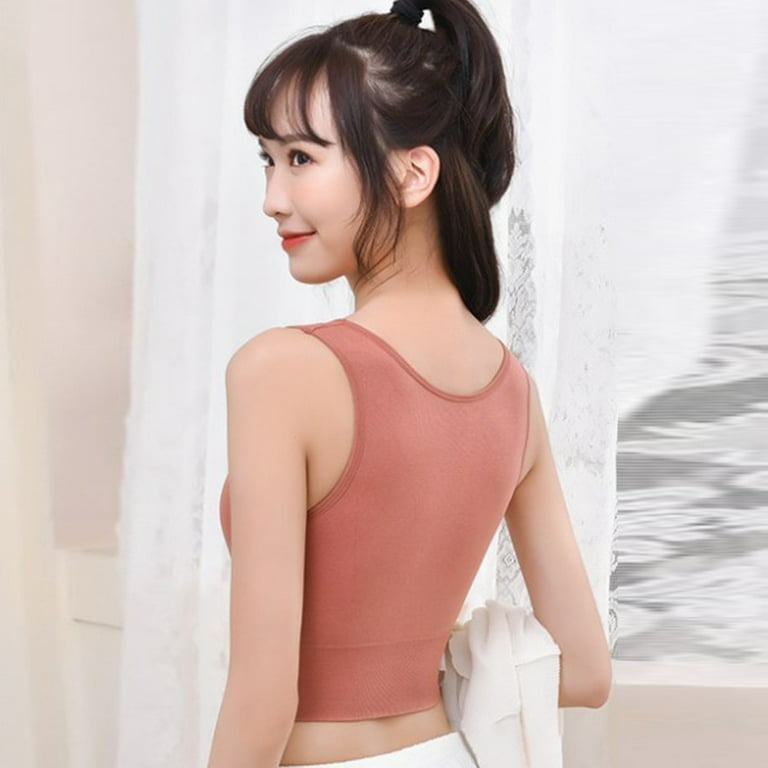 Summer Korean Style Beautiful Back Sports Wrapped Chest Sleeveless Bra  All-Match 