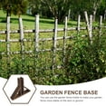 thumbnail image 6 of 2 Pcs Wood Fence Parts Garden Supplies Fences Room Post Stabilizer Baby Office, 6 of 8