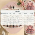 thumbnail image 3 of IVEYRTF Fall and Winter Childrens Plaid Skirt Round Neck Long Sleeved Dress with Headband Set Casual Party Daily Wear for Girls Toddler Outfit(Khaki,6 Months), 3 of 9