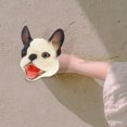 thumbnail image 3 of FELTECHELECTR Marionetas de mano de vinilo con forma de cabeza de perro y guante, ideal para niños., 3 of 6