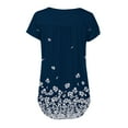 thumbnail image 4 of 2023 Plus Size Womens Tunic Tops To Wear With Leggings Summer Short Sleeve, 4 of 5