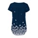 thumbnail image 4 of Camiseta de mujer Camisetas de manga corta con cuello redondo Camiseta con estampado floral Tops Blusa Regalo para mujer Pompotops hfajkhk132838, 4 of 5