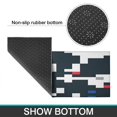 thumbnail image 7 of Kitchen Rugs and Mats Non Skid Washable Black Geometric Abstract` Kitchen Mat and Rug Set,Floor Cushion Waterproof Rug,Rubber Backed Area Rugs for Kitchen Laundry, 7 of 7