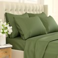 thumbnail image 3 of Cosy House Collection Ultra Soft Luxury King Size Pillow Cases - Sage Green Pillowcase Set of 2 - Cooling & Breathable, 3 of 6