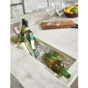 Houzer Contempo Trough 32 inch Stainless Steel Undermount Single Bowl Bar Sink with Strainer & Grid - CTB-3285