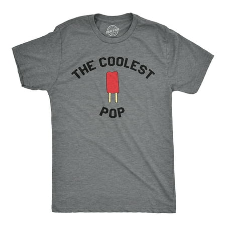 Mens Coolest Pop Funny Best Dad Ever Cool Popsicle Pun T (Best Pop Pop Ever Shirt)