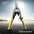 thumbnail image 4 of Tijeras rectas de aviación Tu-2100a, tijeras de corte de acero al cromo vanadio, tijeras de corte de estaño de aviación de corte recto para acero inoxidable de 0,7 mm/laminado en frío de 1,2 mm, 4 of 5
