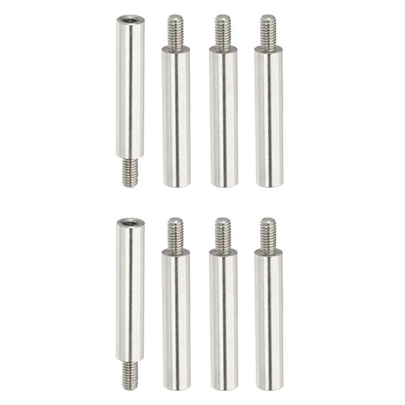 31x5mm Album Scrapbook Extension Posts Extension Screw, 8Pcs Stainless Steel Extension Post Replacements for Binding Extending Refillable Scrapbook Photo Album