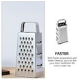 thumbnail image 6 of Four-sided Grater Fruit Chopper Fruits Slicer Knives Kitchenware Stainless Steel Chocolates Utensils, 6 of 6