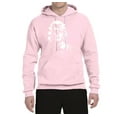 thumbnail image 2 of Wild Bobby, Manilyn Monroe Skull Face and Body Tattoo | Mens Pop Culture Hooded Sweatshirt Graphic Hoodie, Light Pink, X-Large, 2 of 4