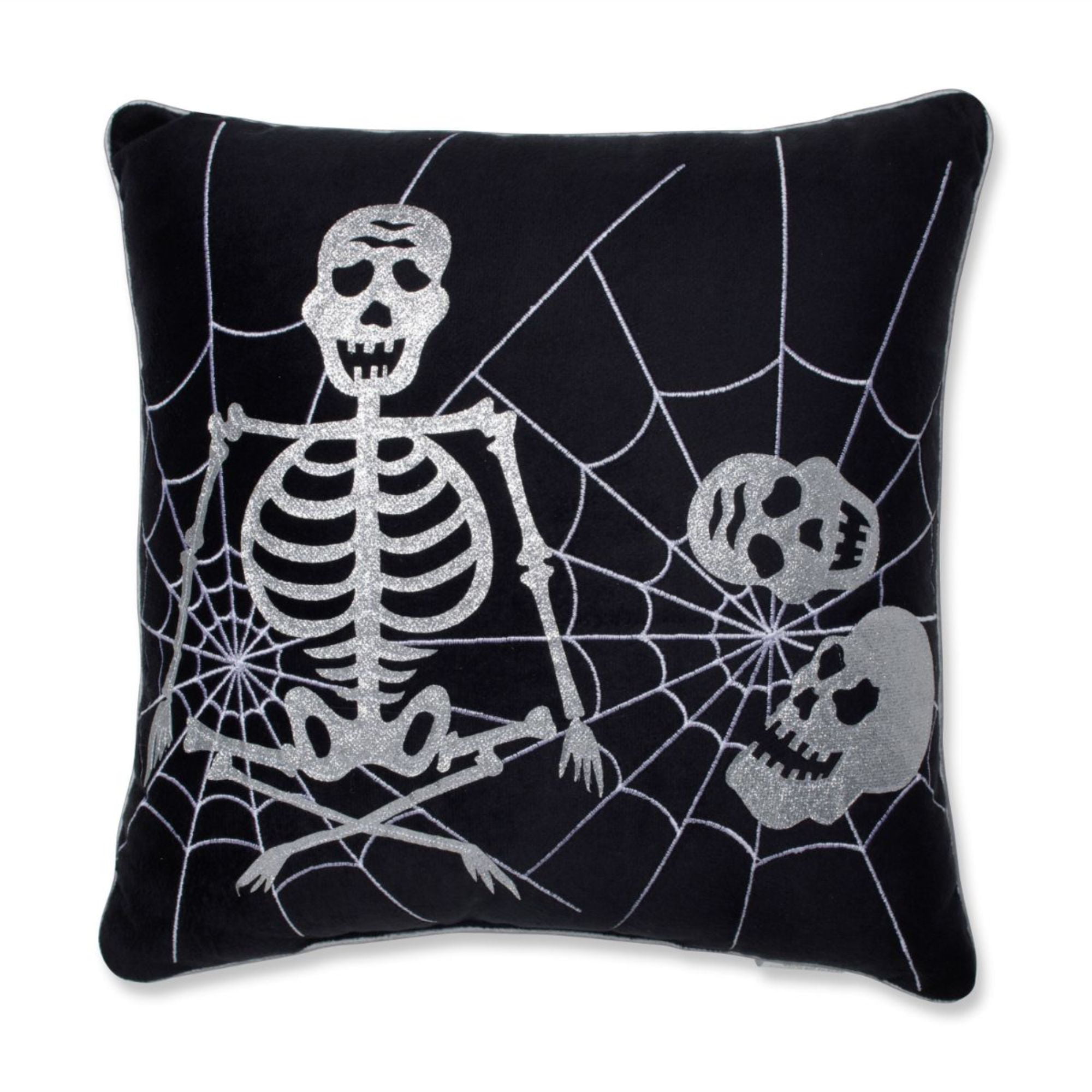 TOYANDONA Set of 4 Halloween Throw Pillow Covers Halloween Skeleton Printing Pillowcase Cushion Case for Sofa Bed Chair Home Decor