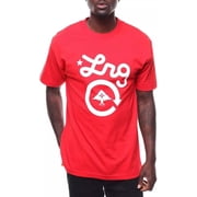 LRG Mens T-Shirt Cycle Logo Crewneck Short Sleeve Tee Red Large