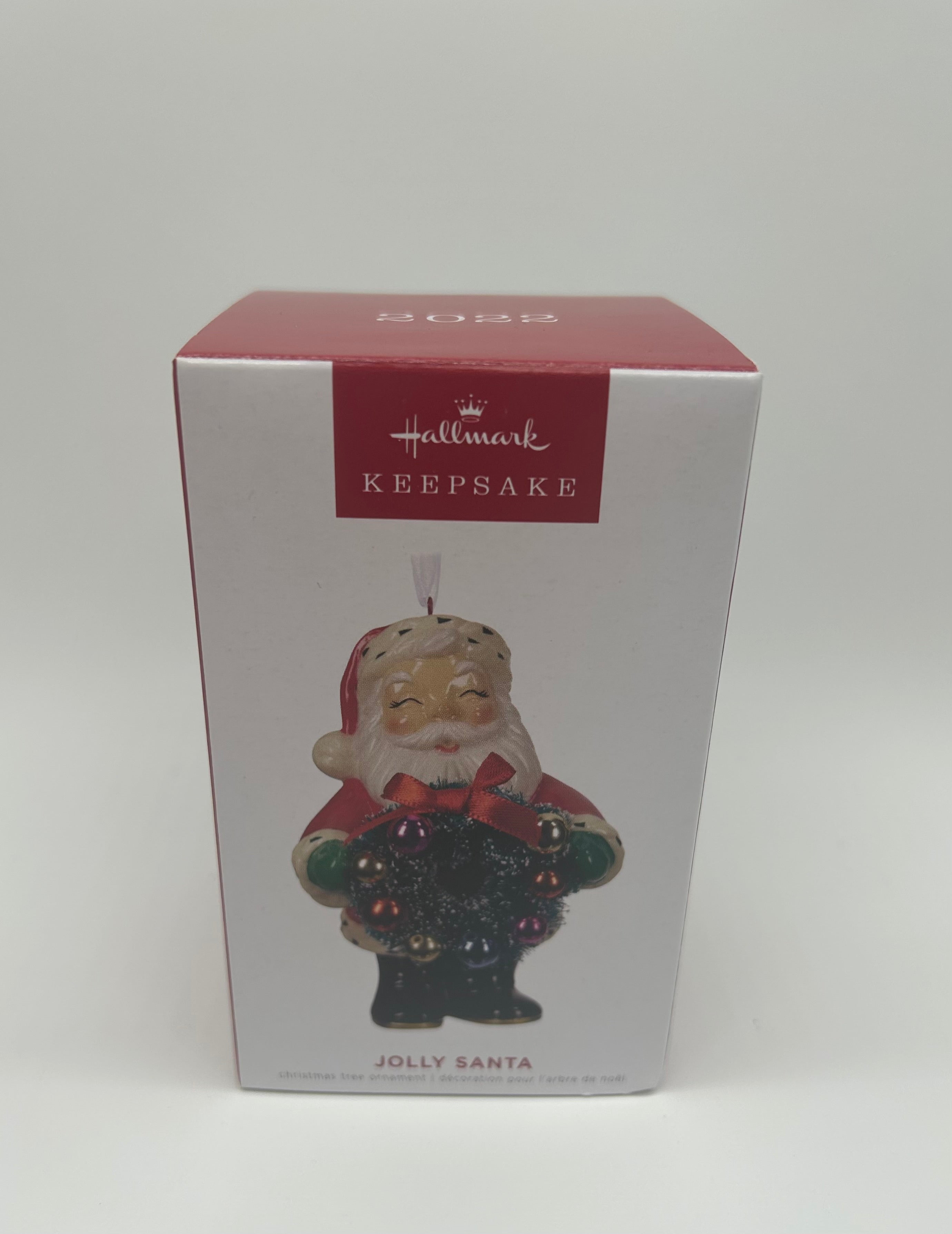 Hallmark 2022 Jolly Santa Porcelain Special Edition Christmas Ornament