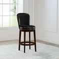 thumbnail image 3 of Hillsdale Victoria 30.5" Wood Transitional Bar Stool in Dark Chestnut, 3 of 12