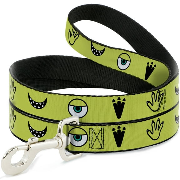 Disney Pet Leash, Dog Leash, Monsters Inc Mike Icons Greens Black White, 4 Feet Long 0.5 Inch Wide
