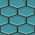 thumbnail image 1 of Ahgly Company Indoor Square Patterned Teal Green Area Rugs, 4' Square, 1 of 6