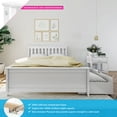 thumbnail image 2 of Max & Lily Full Size Bed Frame with Storage Drawers, Solid Wood Platform Bed for Kids, 2 of 11