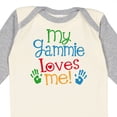 thumbnail image 4 of Inktastic Gammie Loves Me Grandkids Boys or Girls Long Sleeve Baby Bodysuit, 4 of 5