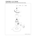 thumbnail image 3 of Kingston Brass CD43308VAK 1/2-Inch FIP x 3/8-Inch O.D. Anti-Seize Deluxe Quarter-Turn Ceramic Hardisc Cartridge Angle Stop with Flange in Brushed Nickel, 3 of 4