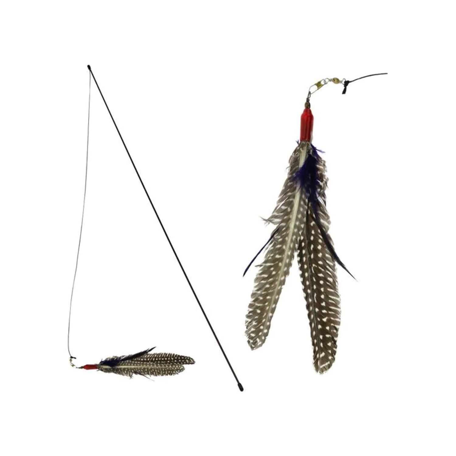 Go Cat Da Bird Rod and Feather Cat Toy, Hand (1 Bird)