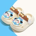 thumbnail image 2 of KPOPLK Toddler Slides Slipper Boys & Girls Slide Sandals for Kids Flip Flops Comfy Shower Slippers Quick Drying Pool Beach Garden Shoes Size 9,White, 2 of 7