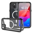 thumbnail image 6 of 3D Magic IP68 Waterproof Shockproof Case with Built-in Screen Protector for iPhone 15 Magnetic Phone Cover, Black, 6 of 9