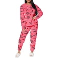 thumbnail image 1 of Conjunto de Pijama para Mujer Shendy Vendy Manga Larga Cuello Redondo con Estampado Transpirable, 1 of 4