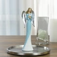 thumbnail image 2 of Northlight 16" Blue and White Angel Figure Holding a Heart, 2 of 5
