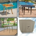 thumbnail image 7 of Square Patio Table Cover 12 Oz Waterproof 100% Weather Resistant Outdoor Square Table Cover with Air Pocket and Drawstrap for Snug Fit (Beige, 29" H x 46" W x 46" D), 7 of 7