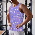 thumbnail image 5 of Zufioo Tennis 1 Print Men's Vest, Sleeveless Quick-drying Muscle T-shirt, Suitable for Sports Fitness, Home Leisure Wear-Small, 5 of 7