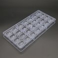 thumbnail image 4 of Molde de chocolate molde de plástico transparente para decoración de postres para hornear caramelos de galletas y cupcakes, 20 sidaley HA003626-20, 4 of 7
