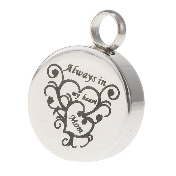 de cremación de acero inoxidable resistente al agua papá hijo familia ceniza joyería conmemorativa Zulema Memorial Cremation Pendant
