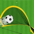 thumbnail image 4 of TAILTOSS 1Ensemble Filet de Football Pliable Jaune Portable pour Intérieur et Extérieur, 4 of 5