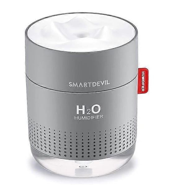 Mini Baby Air Humidifier, Portable Home Air Humidifier, USB Quiet Bedroom Air Humidifier for Office, Auto Shut Off(500ml), No BatteryGrey