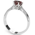 thumbnail image 3 of Crown Setting Lab-Created Ruby Engagement Ring In 14k White Gold, 3 of 6