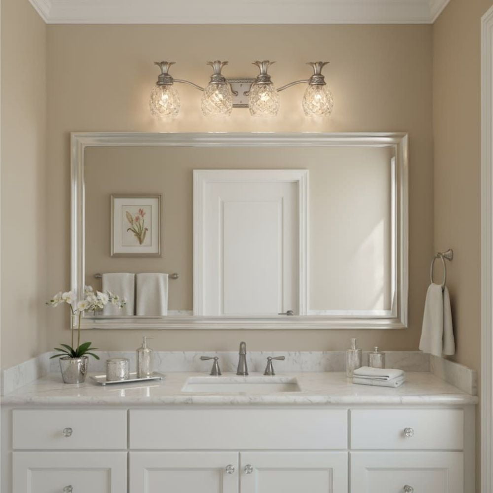 Hinkley Lighting - Plantation - 4 Light Bath Vanity in Traditional and Glam