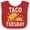 Red and White, variant on Inktastic Taco Tuesday Boys or Girls Baby Bib